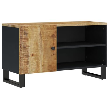 Tv-meubel 80x33x46 cm massief mangohout en bewerkt hout 2