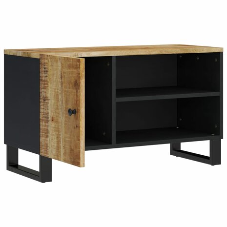 Tv-meubel 80x33x46 cm massief mangohout en bewerkt hout 3