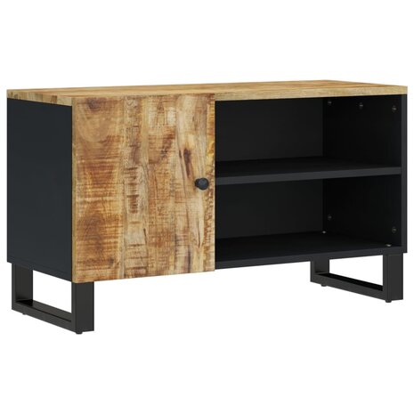 Tv-meubel 80x33x46 cm massief mangohout en bewerkt hout 12