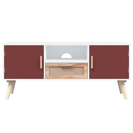 Tv-meubel met deuren 105x30x45 cm bewerkt hout 5