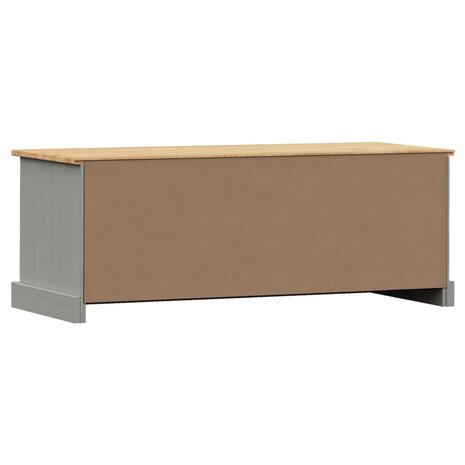 Tv-meubel VIGO 106x40x40 cm massief grenenhout grijs 7