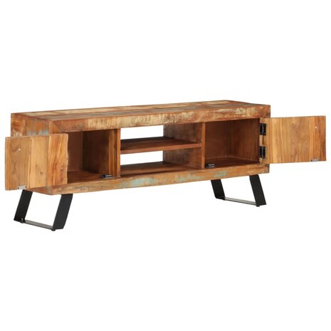 Tv-meubel 112x30x45 cm massief gerecycled hout 3