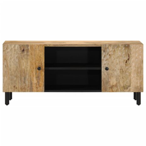 Tv-meubel 105x33x46cm massief mangohout 3