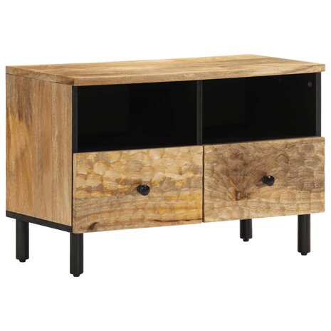 Tv-meubel 70x33x46 cm massief mangohout 2