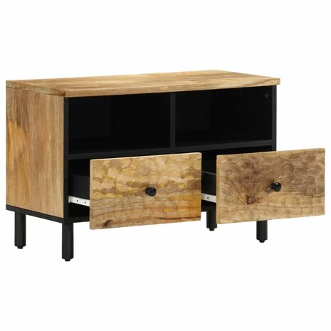 Tv-meubel 70x33x46 cm massief mangohout 3