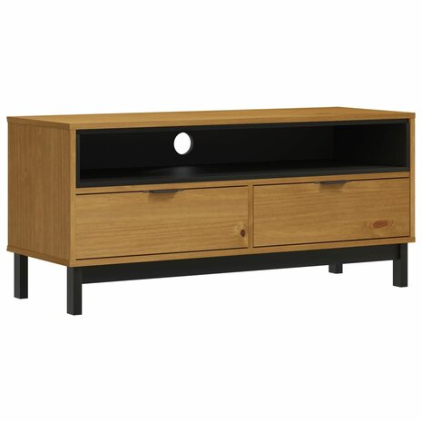 TV-meubel FLAM 110x40x50 cm massief grenenhout 2