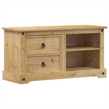 Tv-meubel Corona 100x40x52 cm massief grenenhout 2