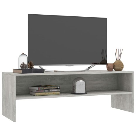 Tv-meubel 120x40x40 cm bewerkt hout betongrijs 3