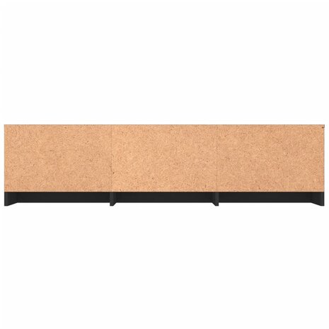 Tv-meubel 140x40x35,5 cm bewerkt hout zwart 6