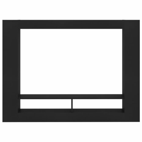 Tv-meubel 152x22x113 cm bewerkt hout zwart 4