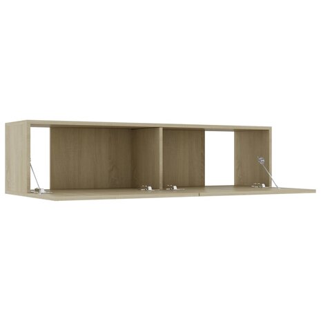 Tv-meubel 120x30x30 cm bewerkt hout sonoma eikenkleurig 5