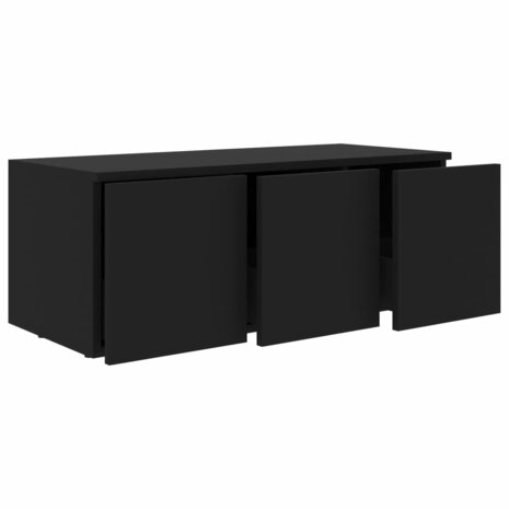 Tv-meubel 80x34x30 cm bewerkt hout zwart 5