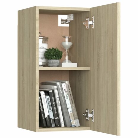 Tv-meubels 2 st 30,5x30x60 cm bewerkt hout sonoma eikenkleurig 9