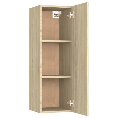 Tv-meubels 2 st 30,5x30x90 cm bewerkt hout sonoma eikenkleurig 6