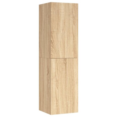 Tv-meubel 30,5x30x110 cm bewerkt hout sonoma eikenkleurig 2