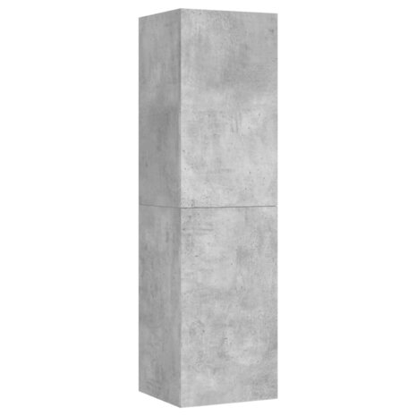 Tv-meubel 30,5x30x110 cm bewerkt hout betongrijs 2