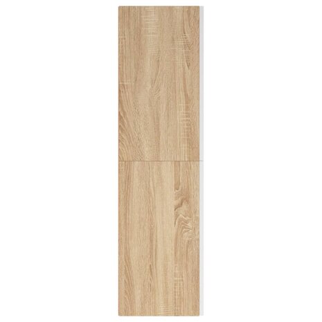 Tv-meubel 30,5x30x110 cm bewerkt hout wit en sonoma eikenkleur 4