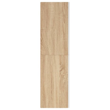 Tv-meubels 2 st 30,5x30x110 cm bewerkt hout wit sonoma eiken 5