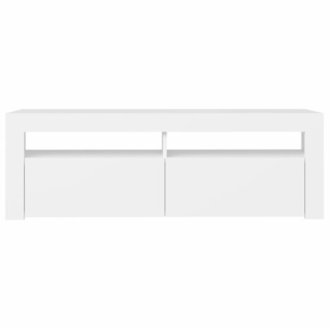 Tv-meubel met LED-verlichting 120x35x40 cm wit 8