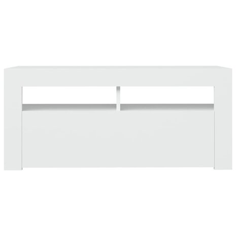 Tv-meubel met LED-verlichting 90x35x40 cm wit 7