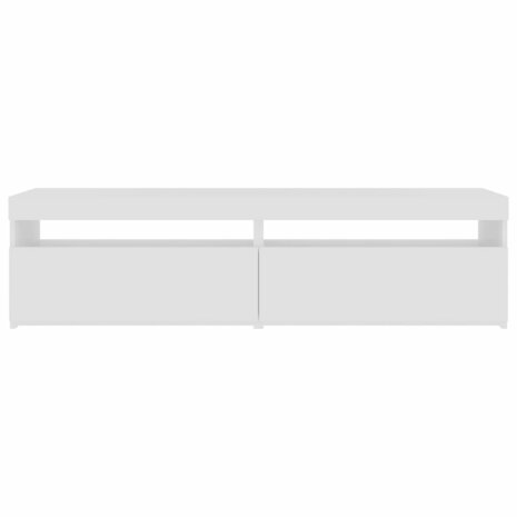 Tv-meubelen 2 st met LED-verlichting 75x35x40 cm hoogglans wit 10