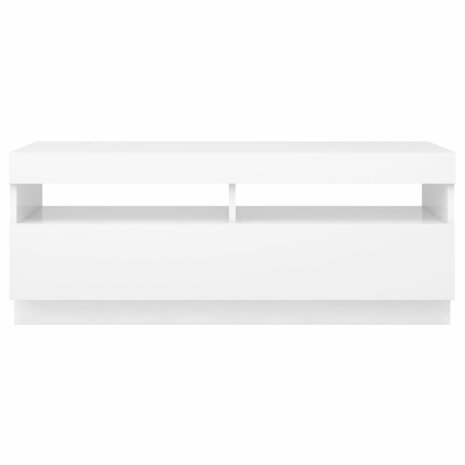 Tv-meubel met LED-verlichting 100x35x40 cm wit 10