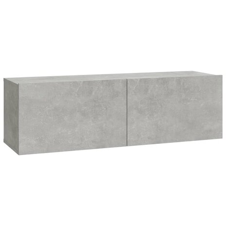 Tv-meubelen 2 st wandgemonteerd 100x30x30 cm hout betongrijs 5