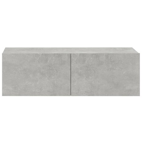 Tv-meubelen 2 st wandgemonteerd 100x30x30 cm hout betongrijs 6