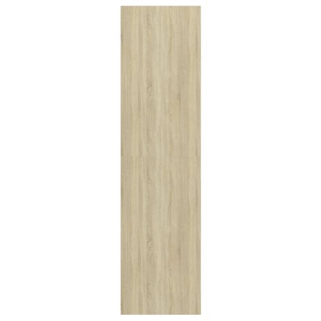 Tv-wandmeubel 37x37x142,5 cm bewerkt hout sonoma eikenkleur wit 5