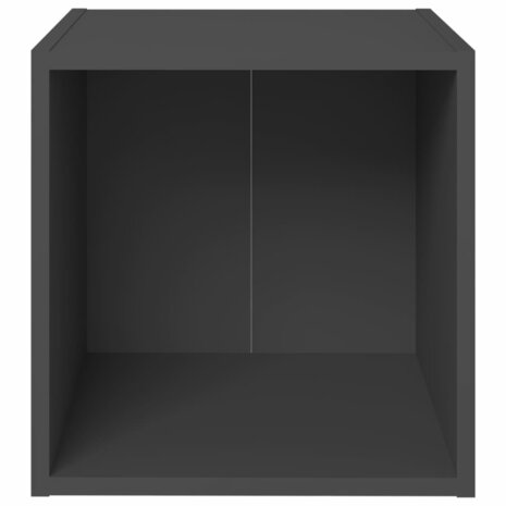 Tv-meubelen 4 st 37x35x37 cm bewerkt hout grijs 4