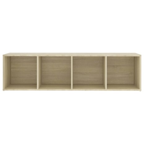 Tv-meubel 142,5x35x36,5 cm bewerkt hout sonoma eikenkleurig 5