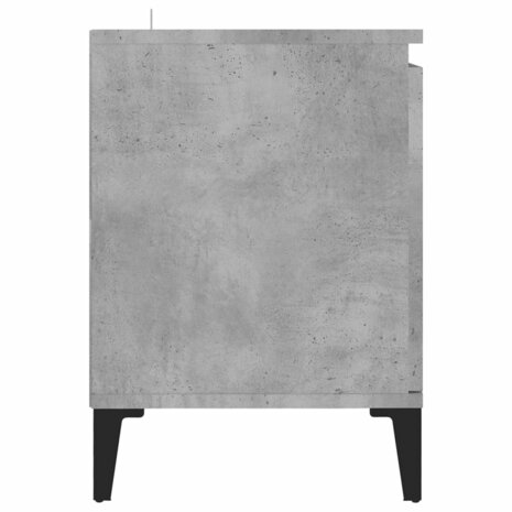 Tv-meubel met metalen poten 103,5x35x50 cm betongrijs 6