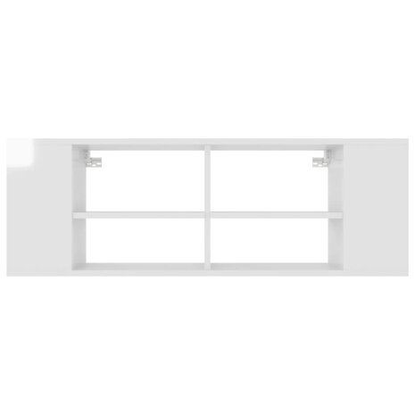 Tv-wandmeubel 102x35x35 cm bewerkt hout hoogglans wit 4