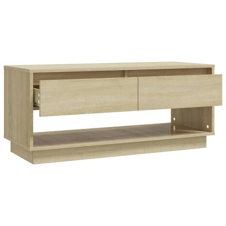 Tv-meubel 102x41x44 cm bewerkt hout sonoma eikenkleurig 8