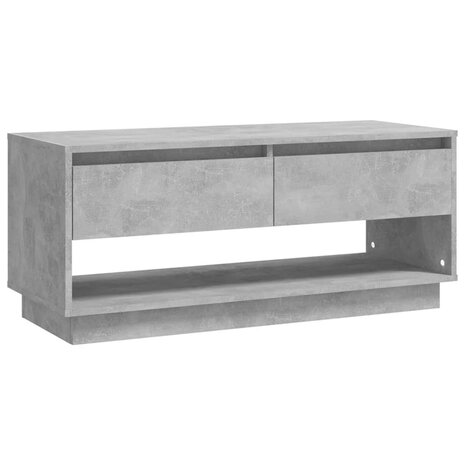 Tv-meubel 102x41x44 cm bewerkt hout betongrijs 2