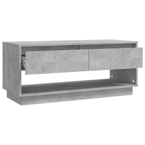 Tv-meubel 102x41x44 cm bewerkt hout betongrijs 8