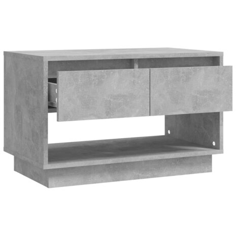 Tv-meubel 70x41x44 cm bewerkt hout betongrijs 8