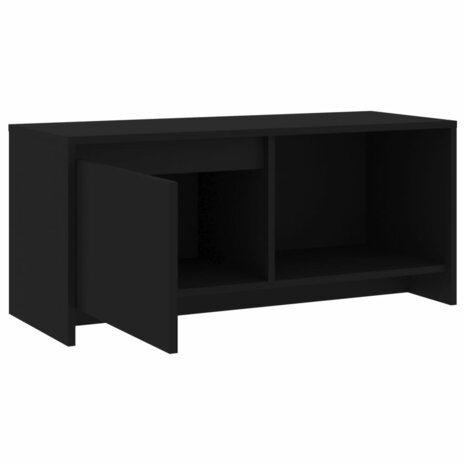 Tv-meubel 90x35x40 cm spaanplaat zwart 7