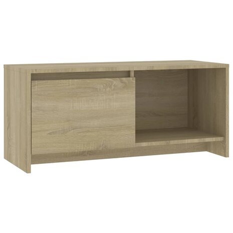 Tv-meubel 90x35x40 cm bewerkt hout sonoma eikenkleurig 2