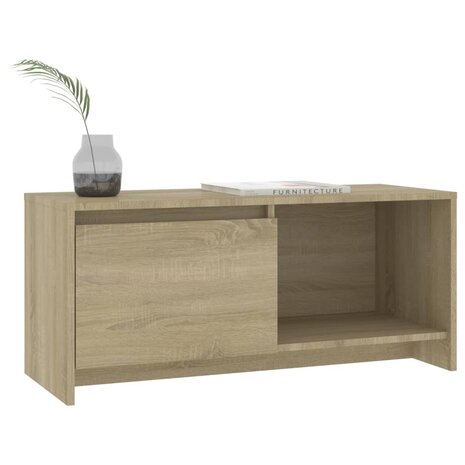 Tv-meubel 90x35x40 cm bewerkt hout sonoma eikenkleurig 4