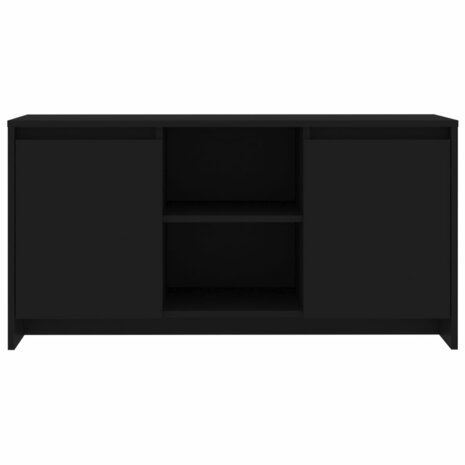 Tv-meubel 102x37,5x52,5 cm bewerkt hout zwart 3