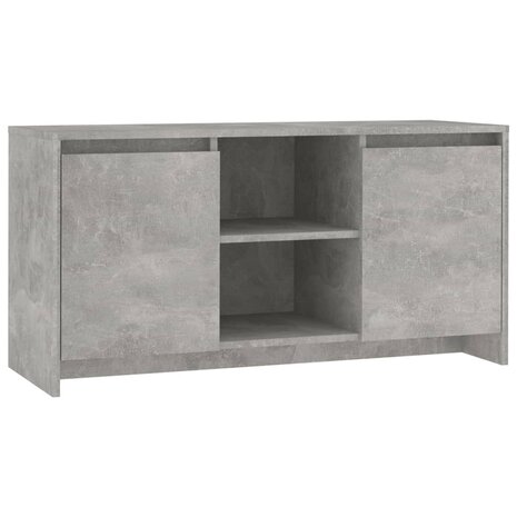 Tv-meubel 102x37,5x52,5 cm bewerkt hout betongrijs 2