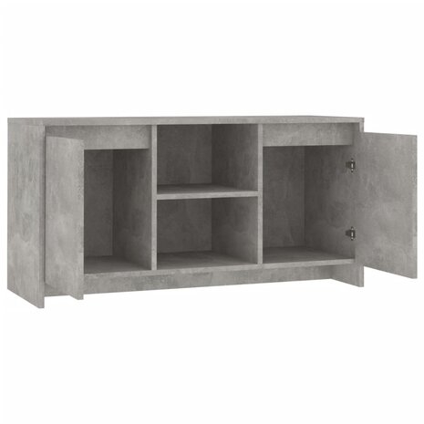 Tv-meubel 102x37,5x52,5 cm bewerkt hout betongrijs 5