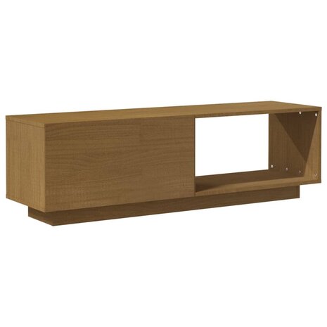 Tv-meubel 110x30x33,5 cm massief grenenhout honingbruin 6