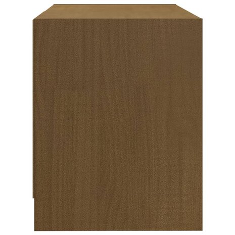 Tv-meubel 80x31x39 cm massief grenenhout honingbruin 6