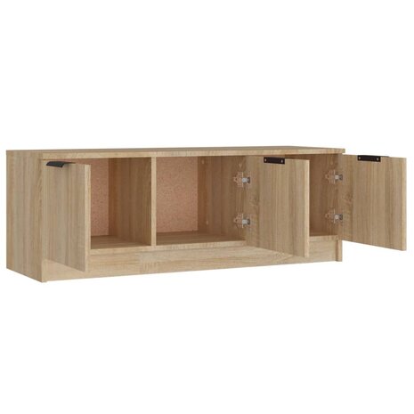 Tv-meubel 102x35x36,5 cm bewerkt hout sonoma eikenkleurig 6