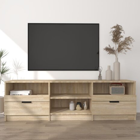 Tv-meubel 150x33,5x45 cm bewerkt hout sonoma eikenkleurig 1