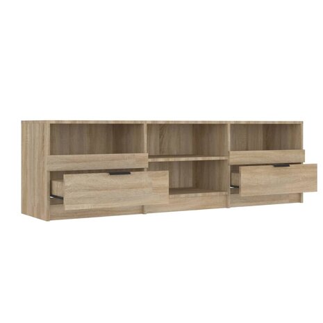 Tv-meubel 150x33,5x45 cm bewerkt hout sonoma eikenkleurig 5