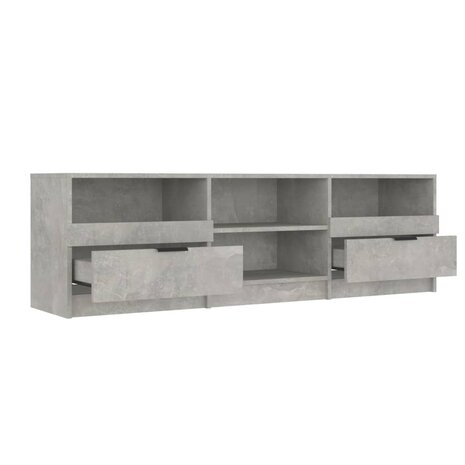 Tv-meubel 150x33,5x45 cm bewerkt hout betongrijs 5