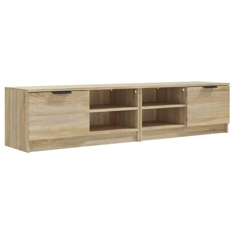 Tv-meubelen 2 st 80x35x36,5 cm bewerkt hout sonoma eikenkleurig 2